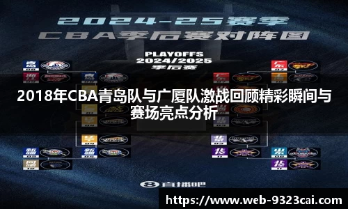 2018年CBA青岛队与广厦队激战回顾精彩瞬间与赛场亮点分析